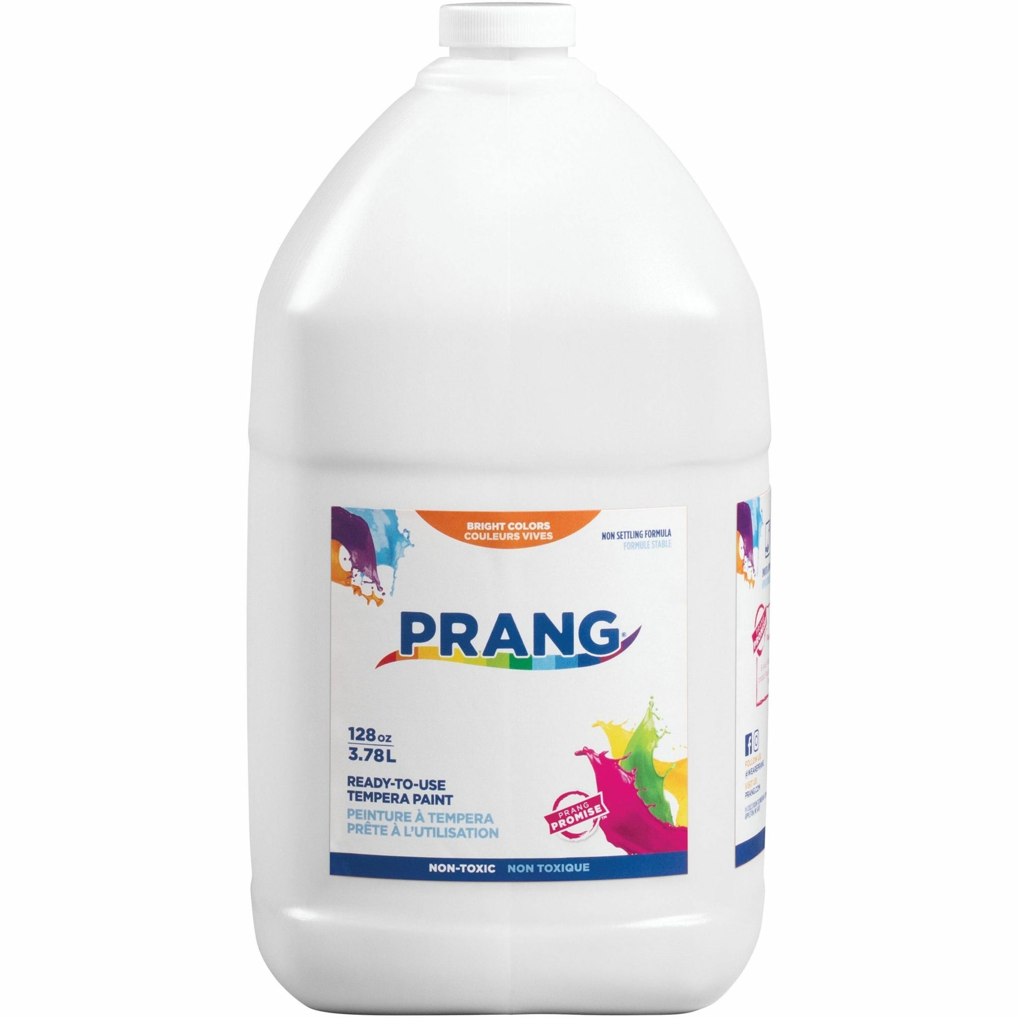 Ready-to-Use Tempera Paint, White, 1 gal Bottle