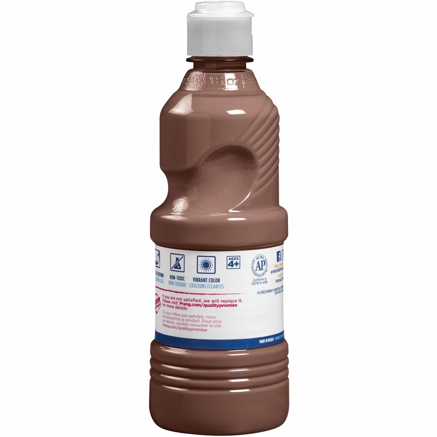 Prang Liquid Tempera Paint - 16 fl oz - 1 Each - Brown
