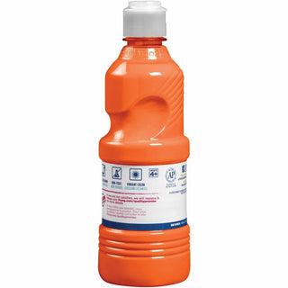 Ready-to-Use Tempera Paint, Orange, 16 oz Dispenser-Cap Bottle