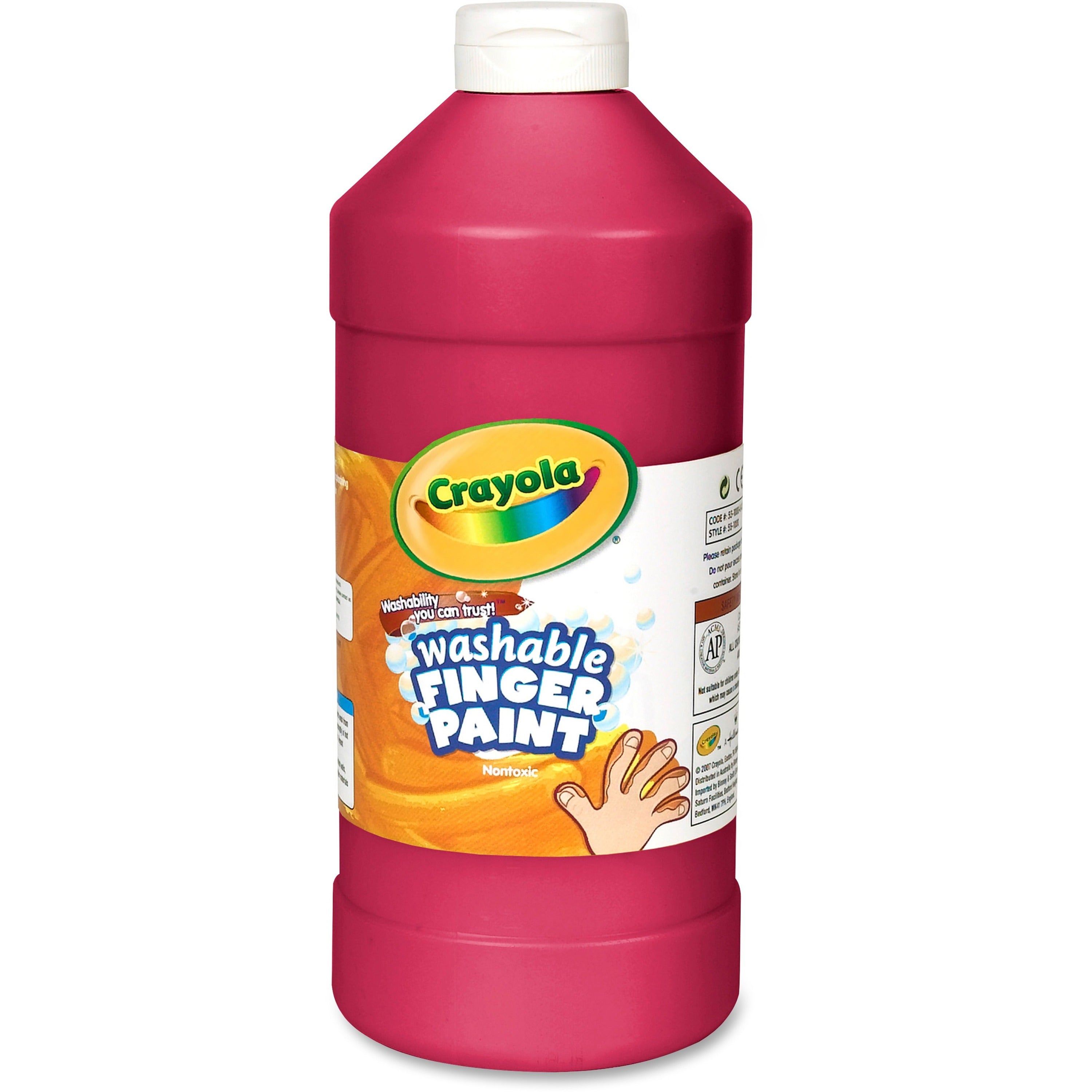 Crayola Washable Finger Paint - 2 lb - 1 Each - Red - 