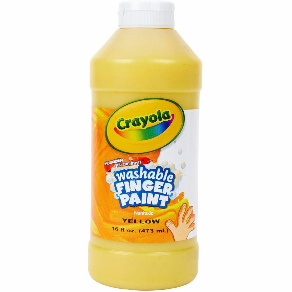 Washable Fingerpaint, Yellow, 16 oz Bottle