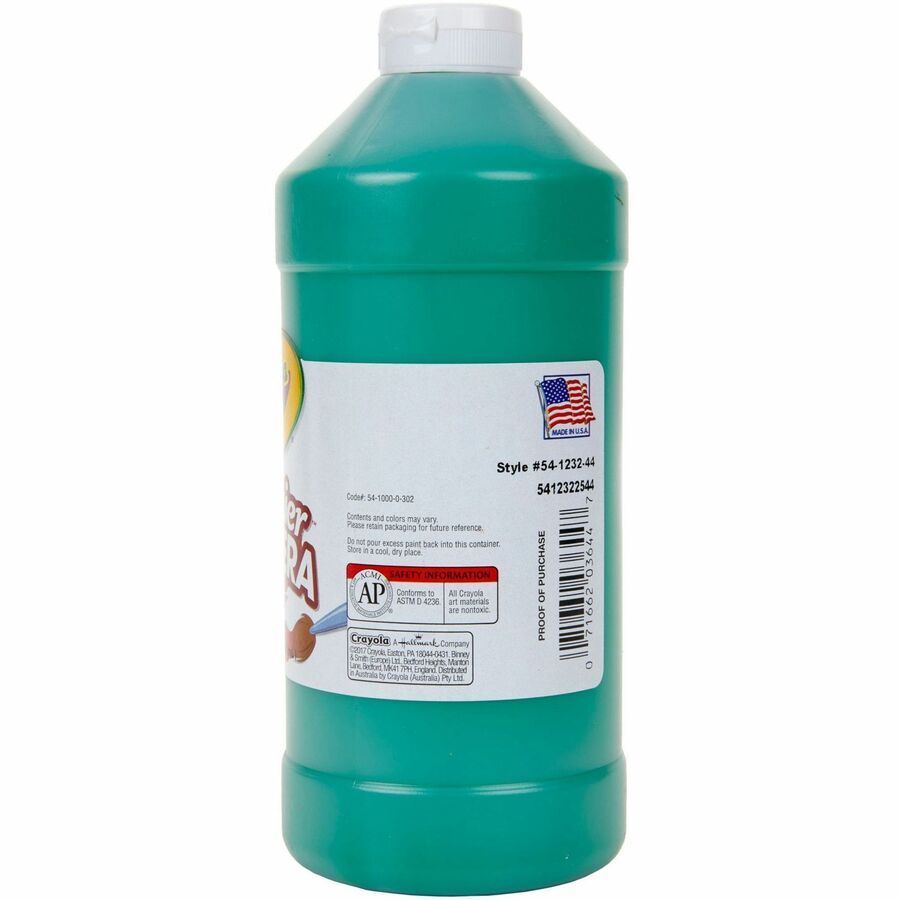 Crayola Premier Tempera Paint - 2 lb - 1 Each - Green