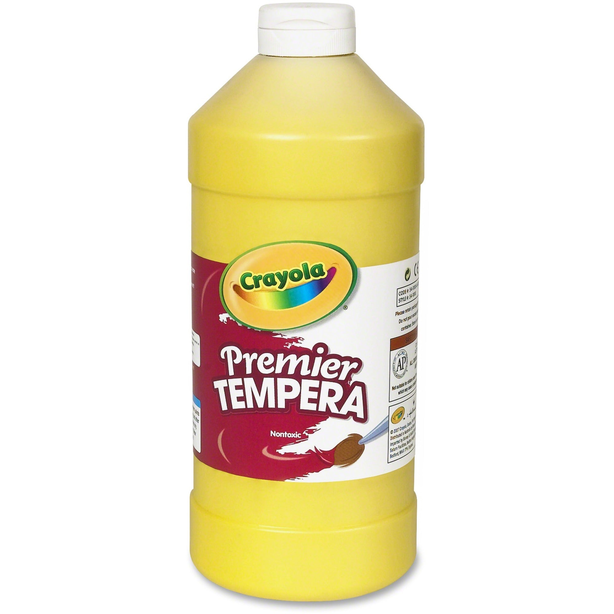 crayola-premier-tempera-paint-2-lb-1-each-yellow_cyo541232034 - 1