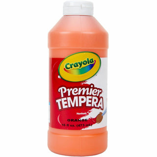 Premier Tempera Paint, Orange, 16 oz Bottle