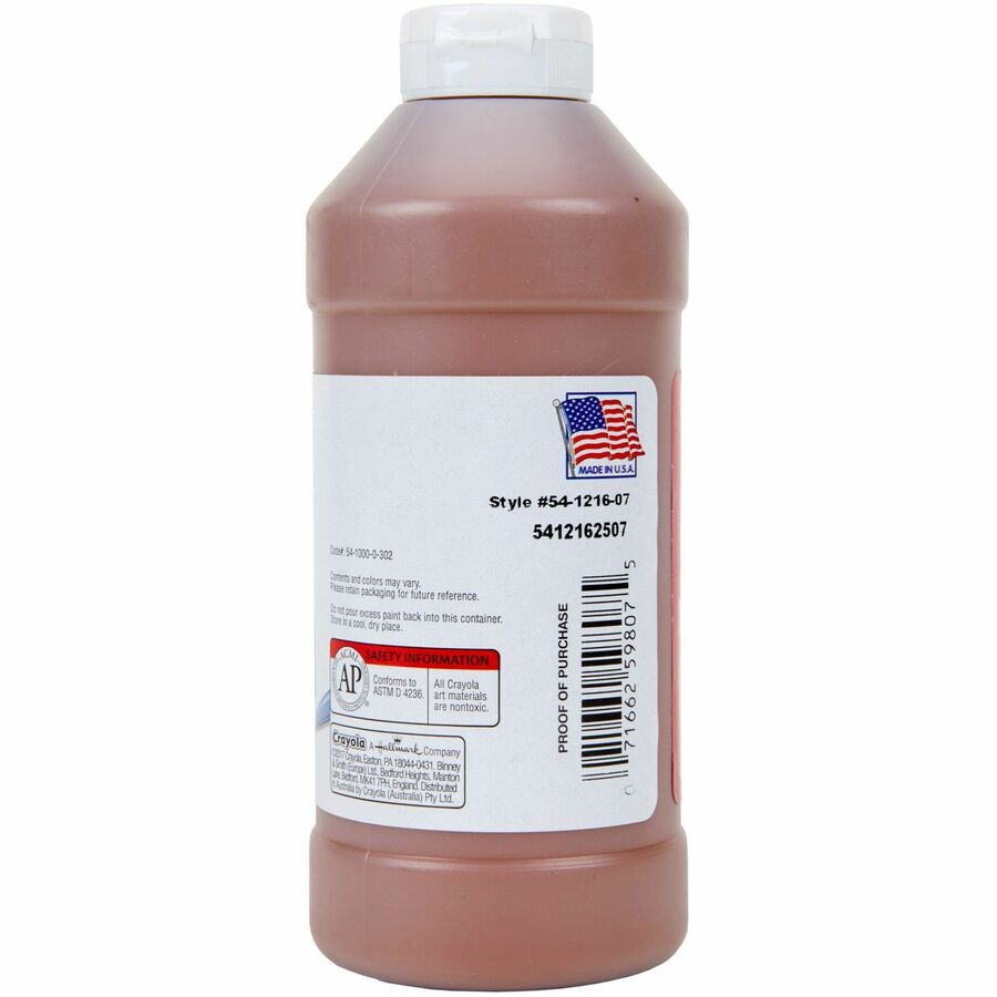 Premier Tempera Paint, Brown, 16 oz Bottle