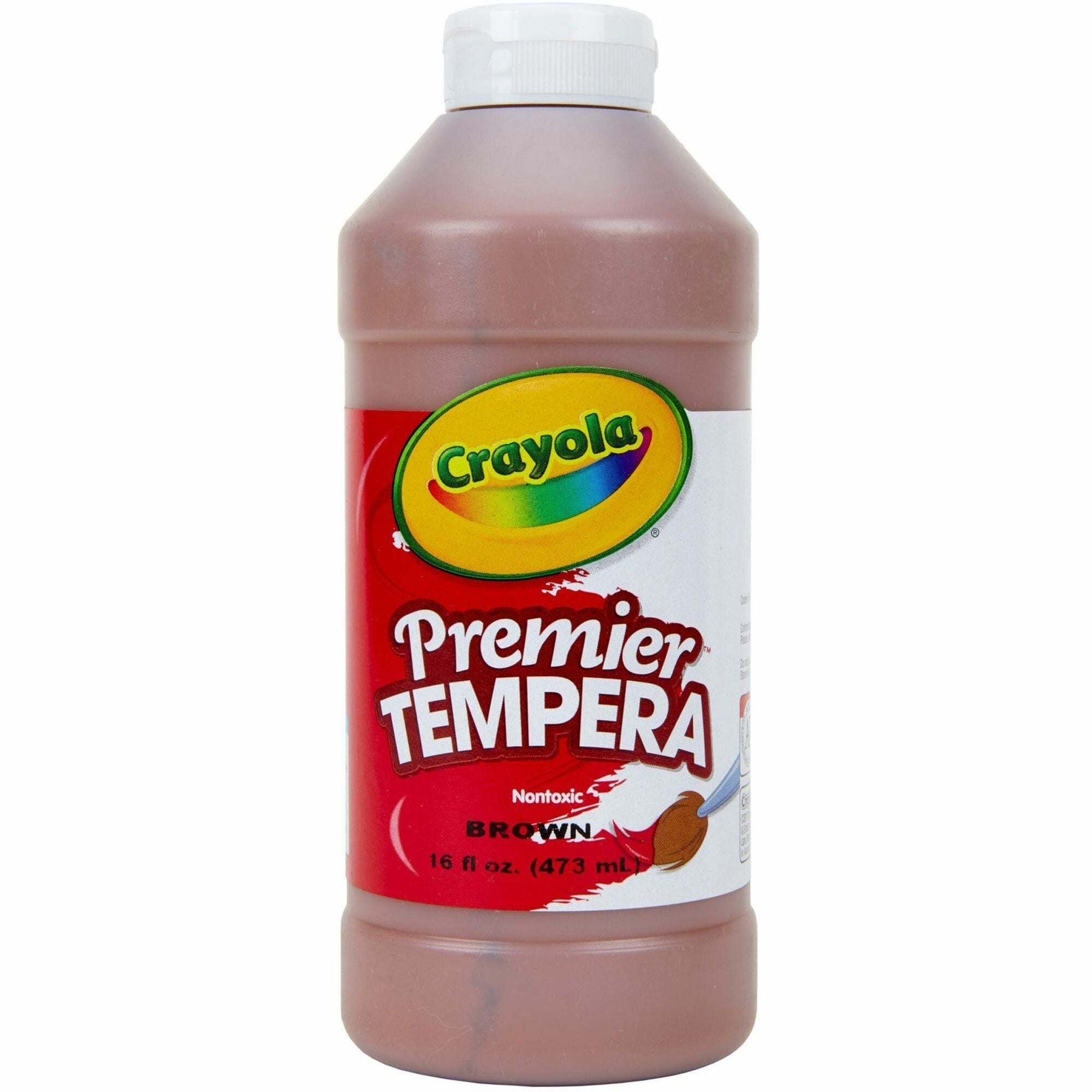 Premier Tempera Paint, Brown, 16 oz Bottle