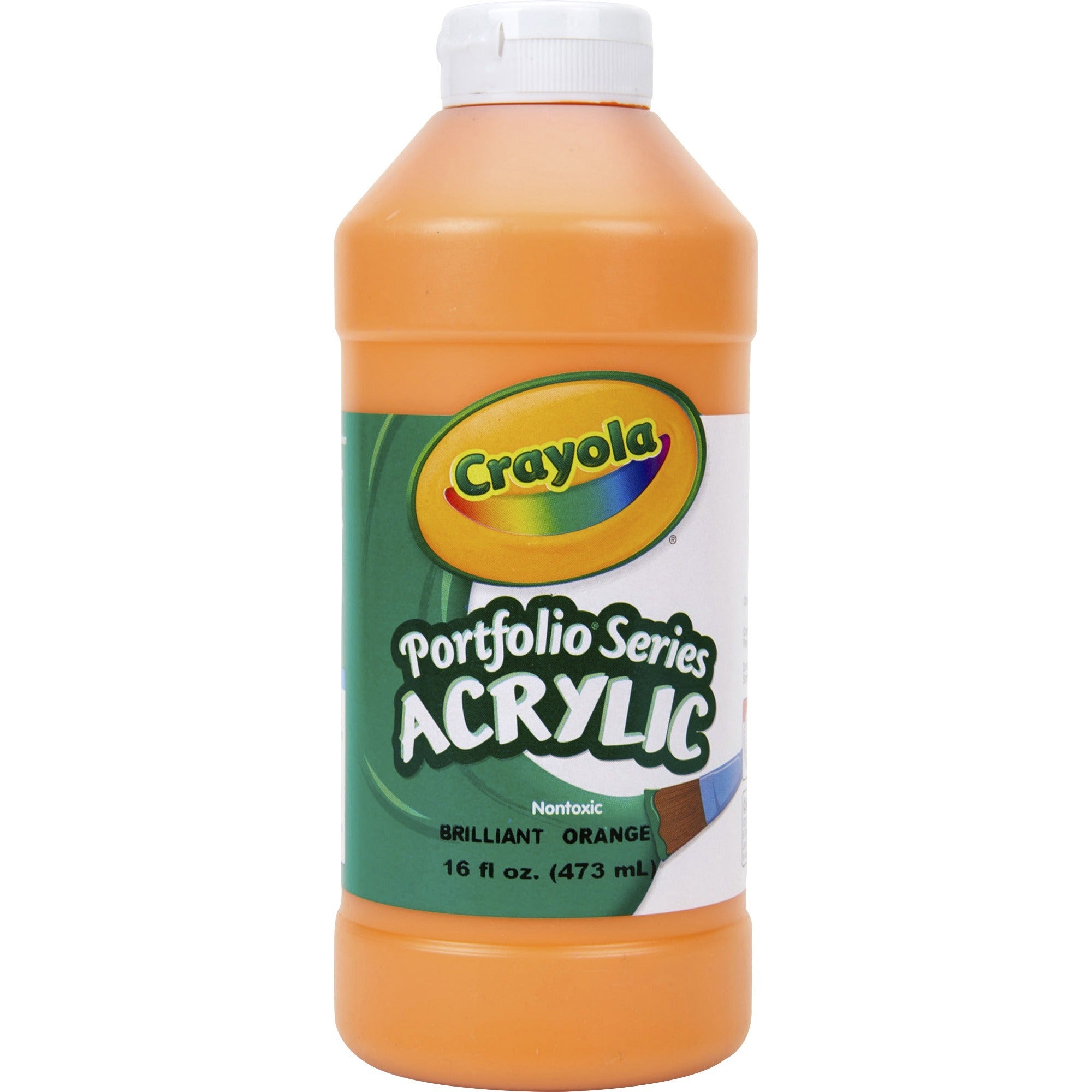 crayola-portfolio-series-acrylic-paint-16-fl-oz-1-each-brilliant-orange_cyo204016720 - 1