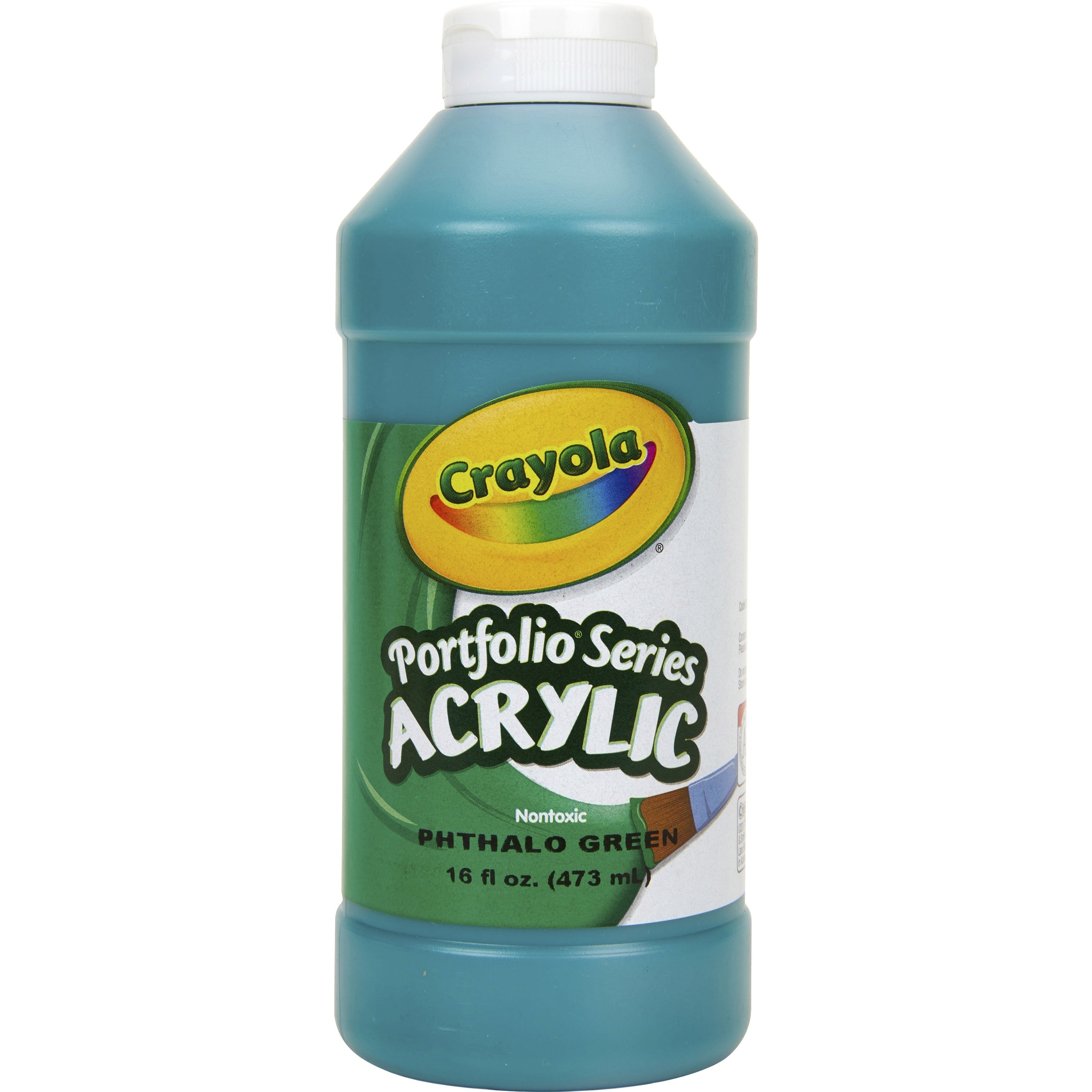 crayola-portfolio-series-acrylic-paint-16-fl-oz-1-each-phthalo-green_cyo204016317 - 1