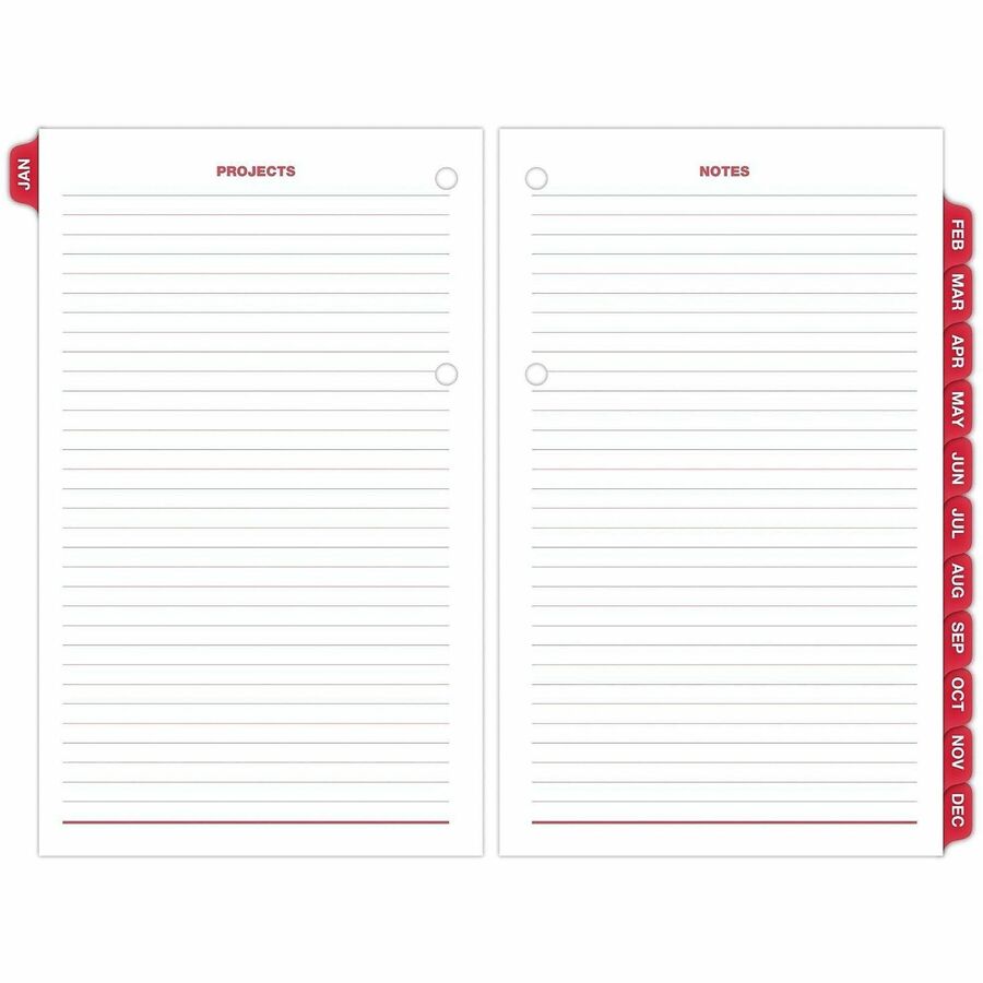 Burkhart's Day Counter Desk Calendar Refill, 4 1/2 x 7 3/8, White, 2016, Sold as 1 Each
