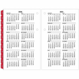 Burkhart's Day Counter Desk Calendar Refill, 4 1/2 x 7 3/8, White, 2016, Sold as 1 Each