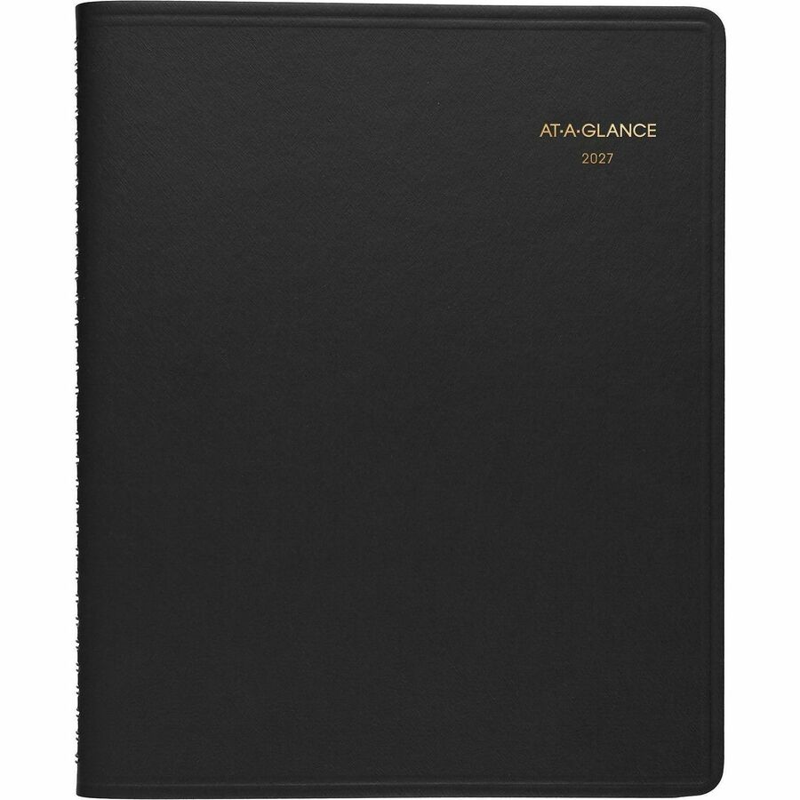 Monthly Planner, 11 x 9, Black Cover, 15-Month (Jan to Mar): 2024 to 2025