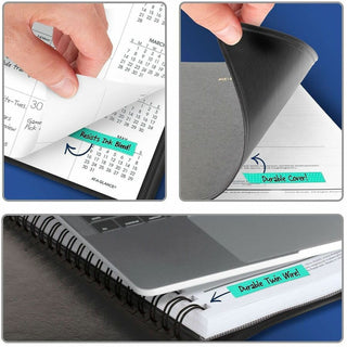 Monthly Planner, 11 x 9, Black Cover, 15-Month (Jan to Mar): 2024 to 2025