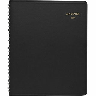 Monthly Planner, 8.75 x 7, Black Cover, 12-Month (Jan to Dec): 2024