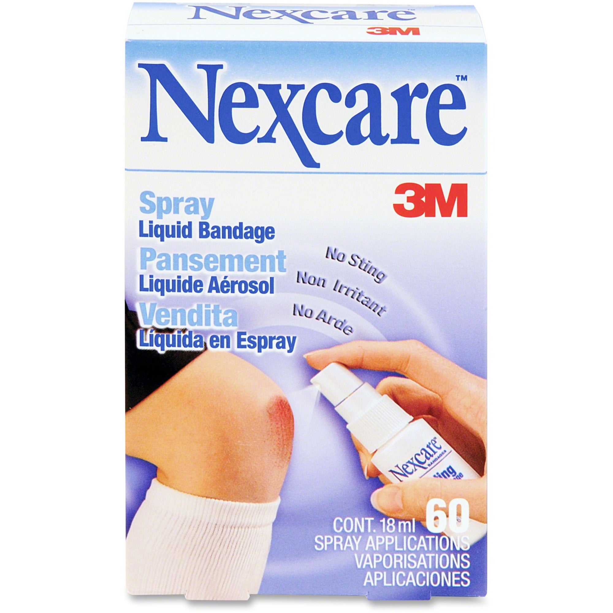 3M Nexcare - No-Sting Liquid Bandage Spray, .61 oz., Sold as 1 EA - 1