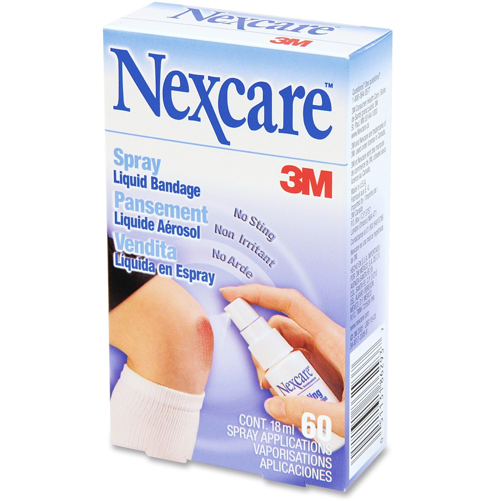 3M Nexcare - No-Sting Liquid Bandage Spray, .61 oz., Sold as 1 EA - 2