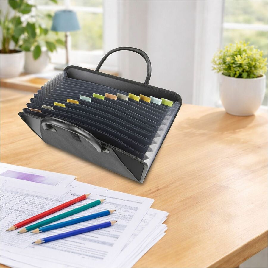 C-Line Expanding File With Handles - Black, 1/EA, 48211