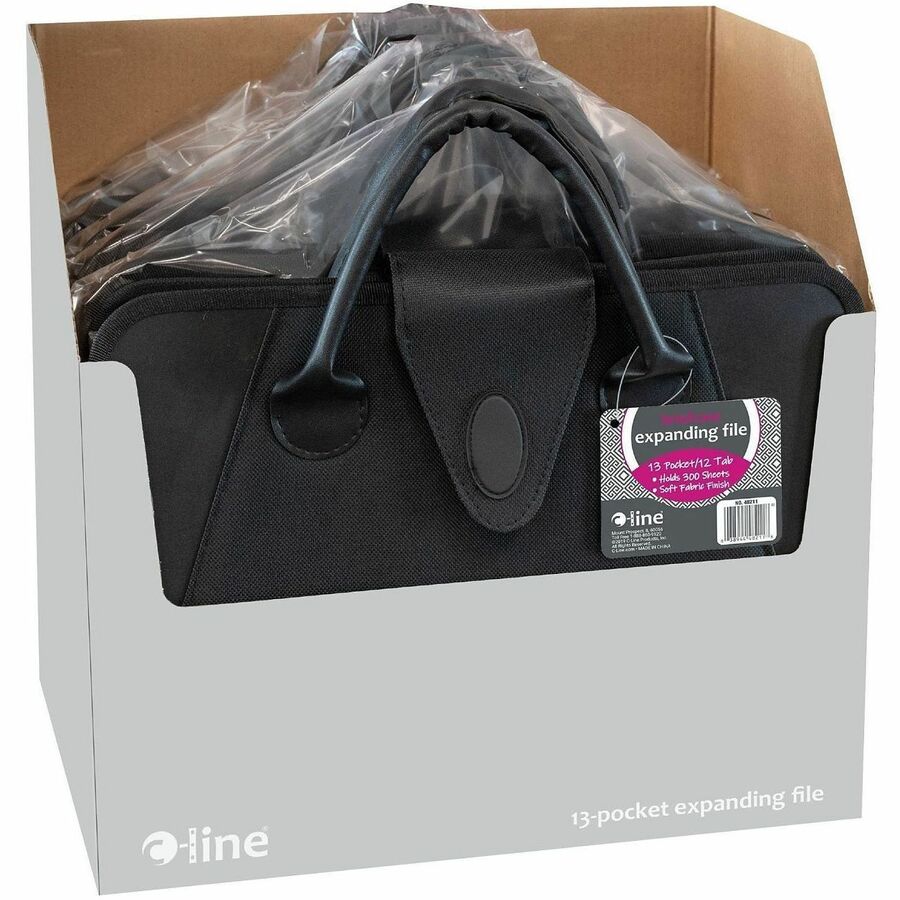 C-Line Expanding File With Handles - Black, 1/EA, 48211