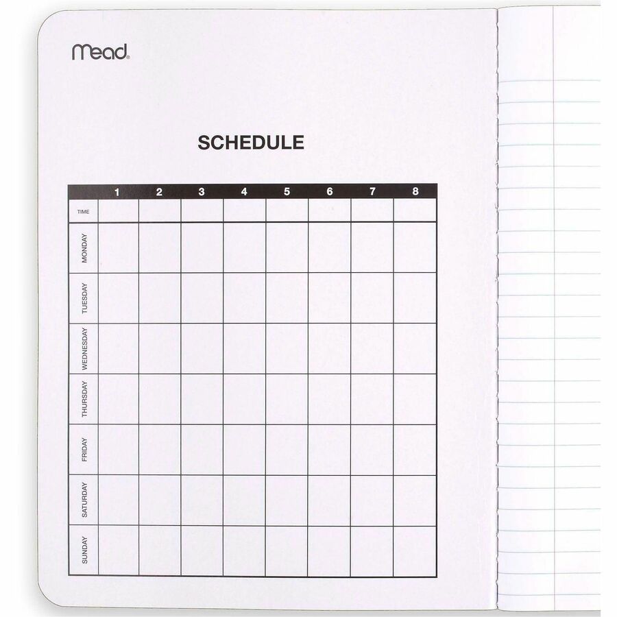 Square Deal Composition Book, Medium/College Rule, Black Cover, (100) 9.75 x 7.5 Sheets