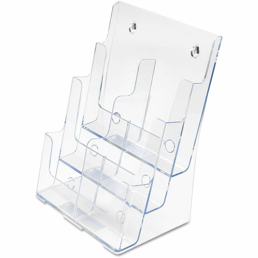 6-Compartment DocuHolder, Leaflet Size, 9.63w x 6.25d x 12.63h, Clear, Ships in 4-6 Business Days