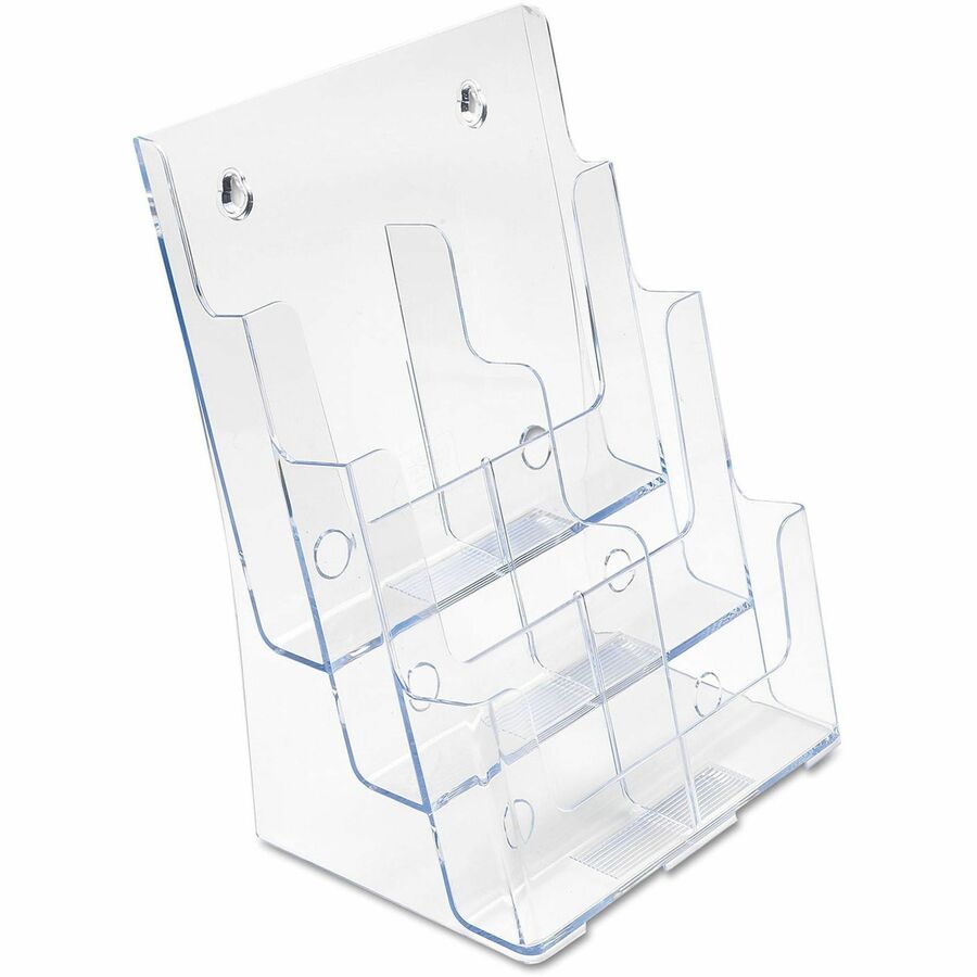 6-Compartment DocuHolder, Leaflet Size, 9.63w x 6.25d x 12.63h, Clear, Ships in 4-6 Business Days