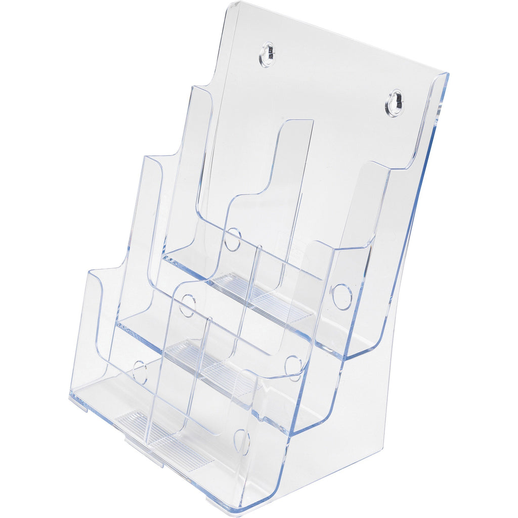 6-Compartment DocuHolder, Leaflet Size, 9.63w x 6.25d x 12.63h, Clear, Ships in 4-6 Business Days