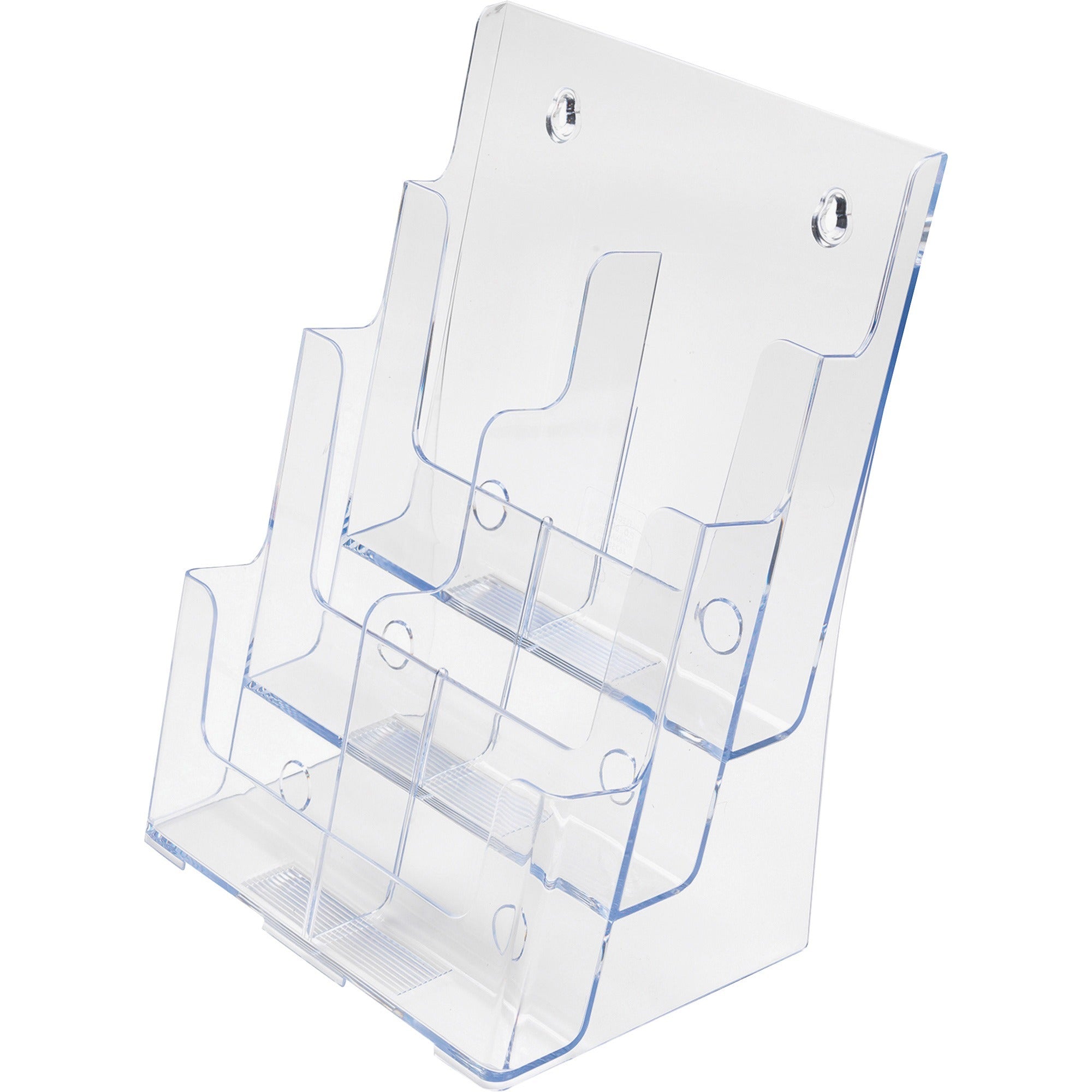 6-Compartment DocuHolder, Leaflet Size, 9.63w x 6.25d x 12.63h, Clear, Ships in 4-6 Business Days
