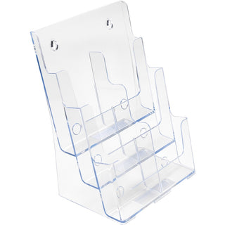 6-Compartment DocuHolder, Leaflet Size, 9.63w x 6.25d x 12.63h, Clear, Ships in 4-6 Business Days