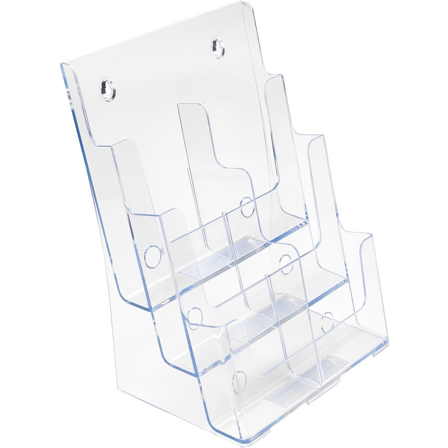 6-Compartment DocuHolder, Leaflet Size, 9.63w x 6.25d x 12.63h, Clear, Ships in 4-6 Business Days