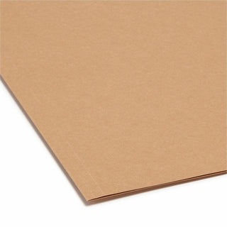 Heavyweight Kraft File Folder, 1/3-Cut Tabs: Assorted, Letter Size, 0.75" Expansion, 17-pt Kraft, Brown, 50/Box