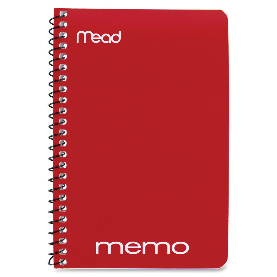 mead-wirebound-memo-notebook-40-sheets-wire-bound-4-x-6-assorted-paper-tanboard-cover-1-each_mea45644 - 3
