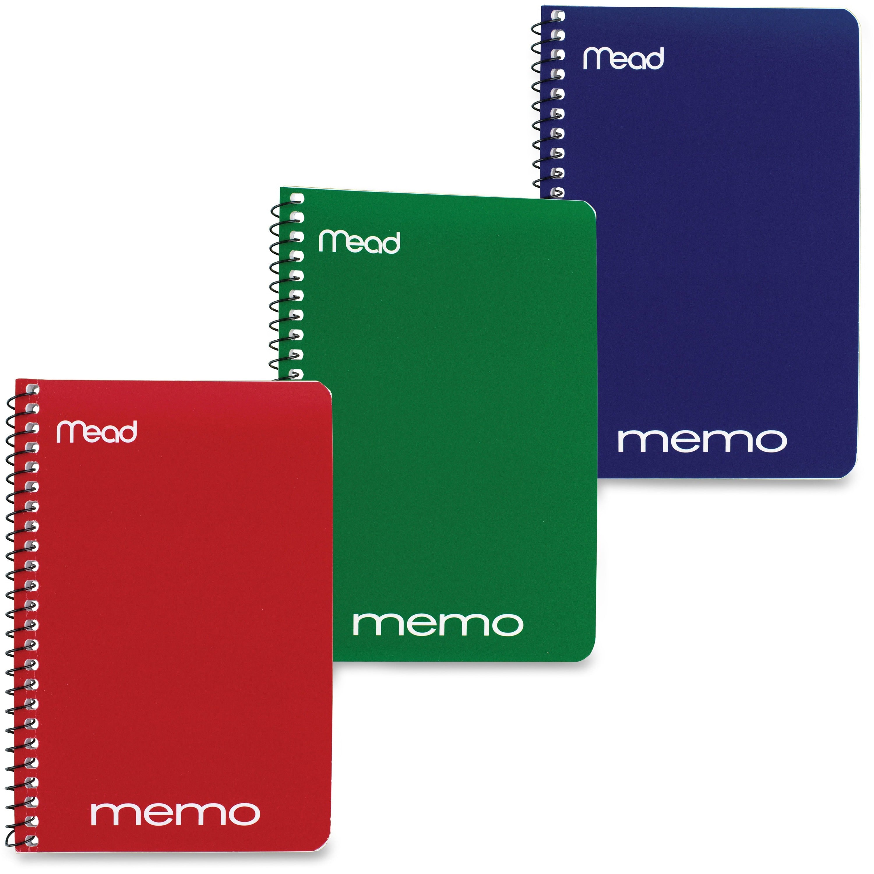mead-wirebound-memo-notebook-40-sheets-wire-bound-4-x-6-assorted-paper-tanboard-cover-1-each_mea45644 - 1