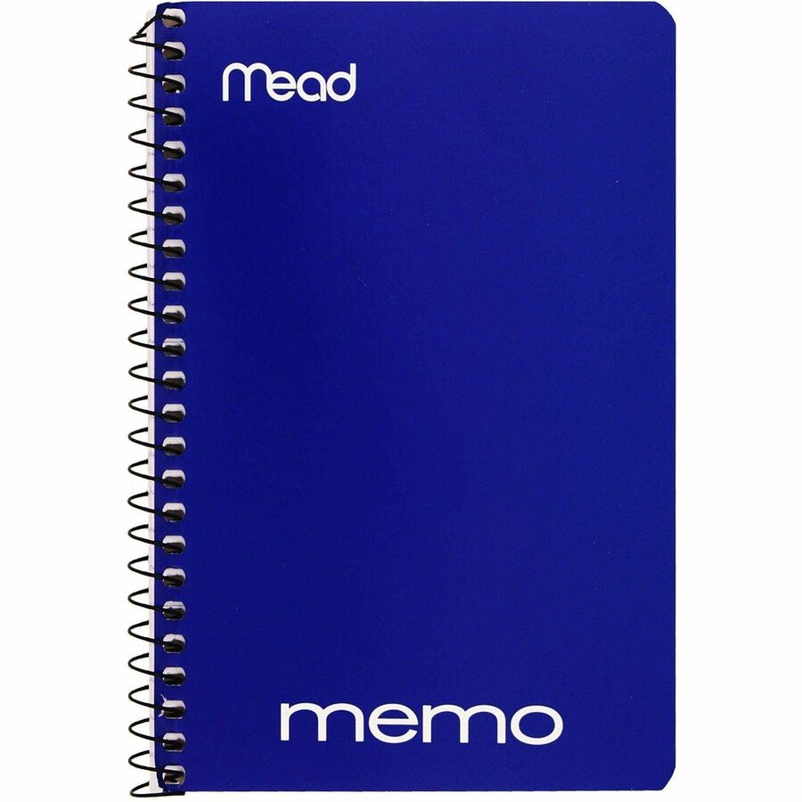 Mead Wirebound Memo Notebook - 40 Sheets - Wire Bound - 4" x 6" - Assorted Paper - TanBoard Cover - 1 Each