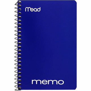 Mead Wirebound Memo Notebook - 40 Sheets - Wire Bound - 4" x 6" - Assorted Paper - TanBoard Cover - 1 Each