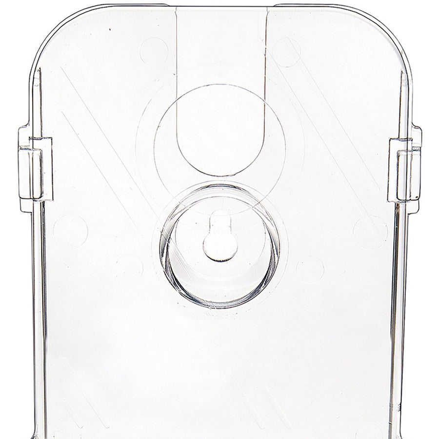 DocuHolder for Countertop/Wall-Mount w/Card Holder, 4.38w x 4.25d x 7.75h, Clear