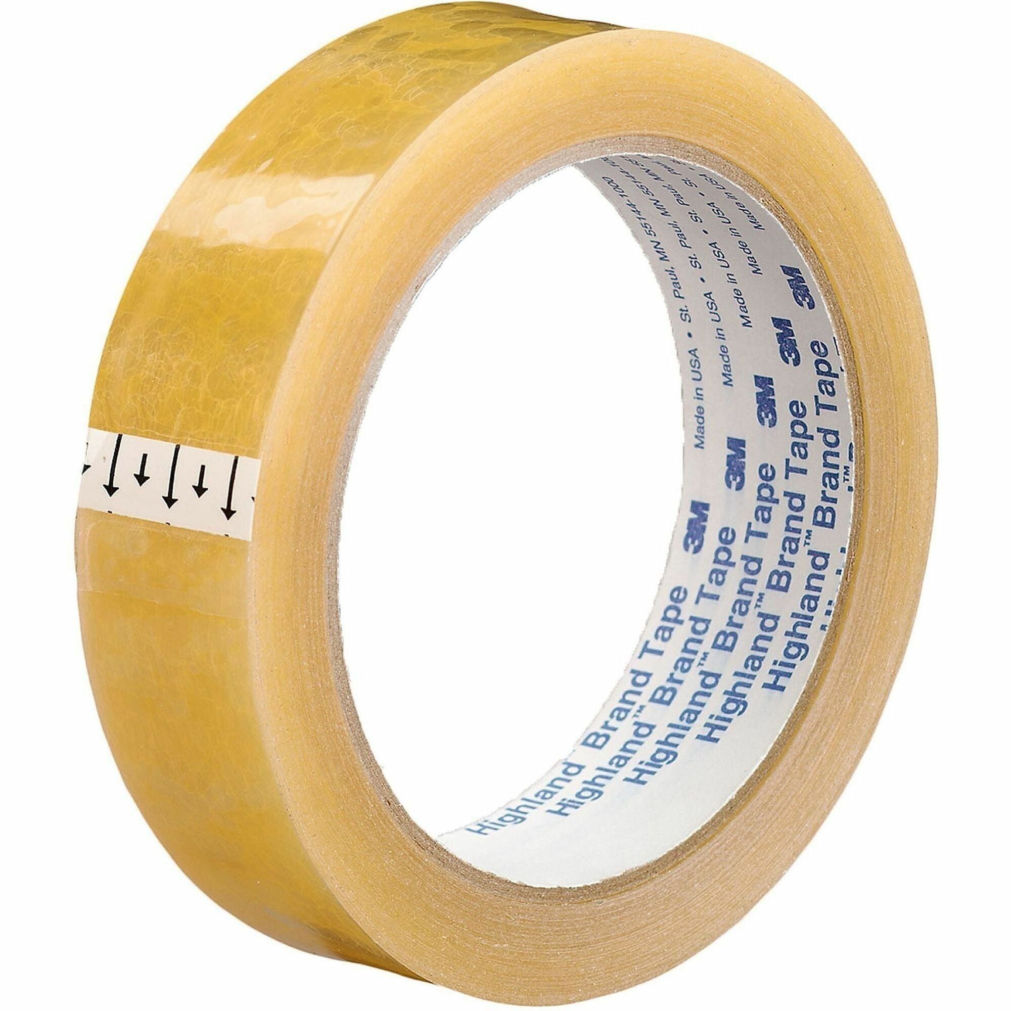 Transparent Tape, 3" Core, 1" x 72 yds, Clear