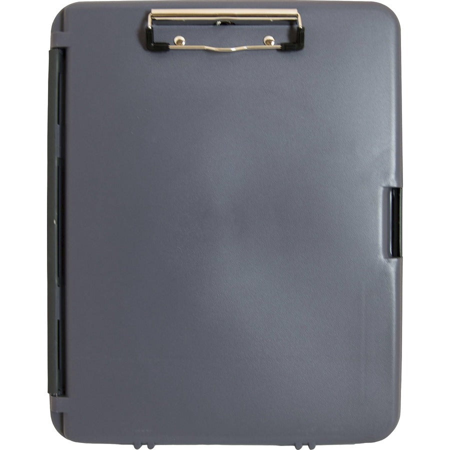 WorkMate Storage Clipboard, 0.5" Clip Capacity, Holds 8.5 x 11 Sheets, Charcoal/Gray