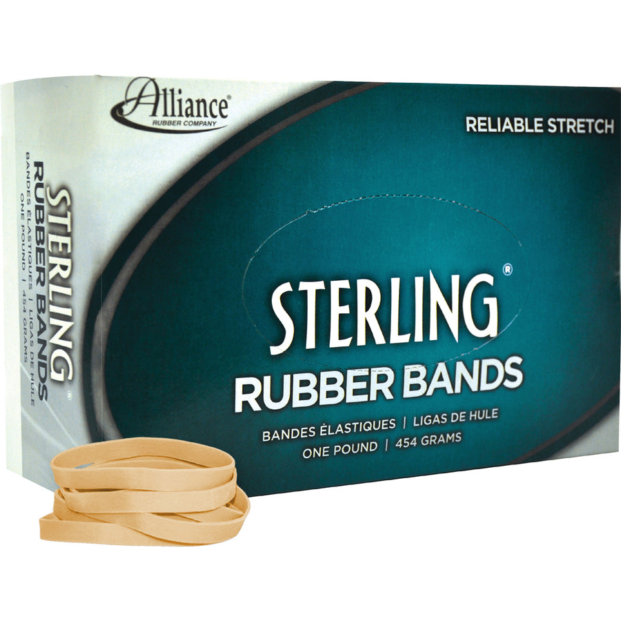 Sterling Rubber Bands, Size 64, 0.03" Gauge, Crepe, 1 lb Box, 425/Box