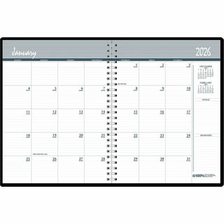14-Month Recycled Ruled Monthly Planner, 11 x 8.5, Blue Cover, 14-Month (Dec to Jan): 2023 to 2025