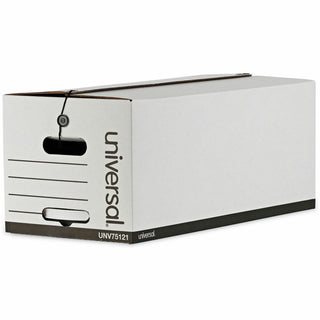 Deluxe Quick Set-up String-and-Button Boxes, Letter Files, White, 12/Carton