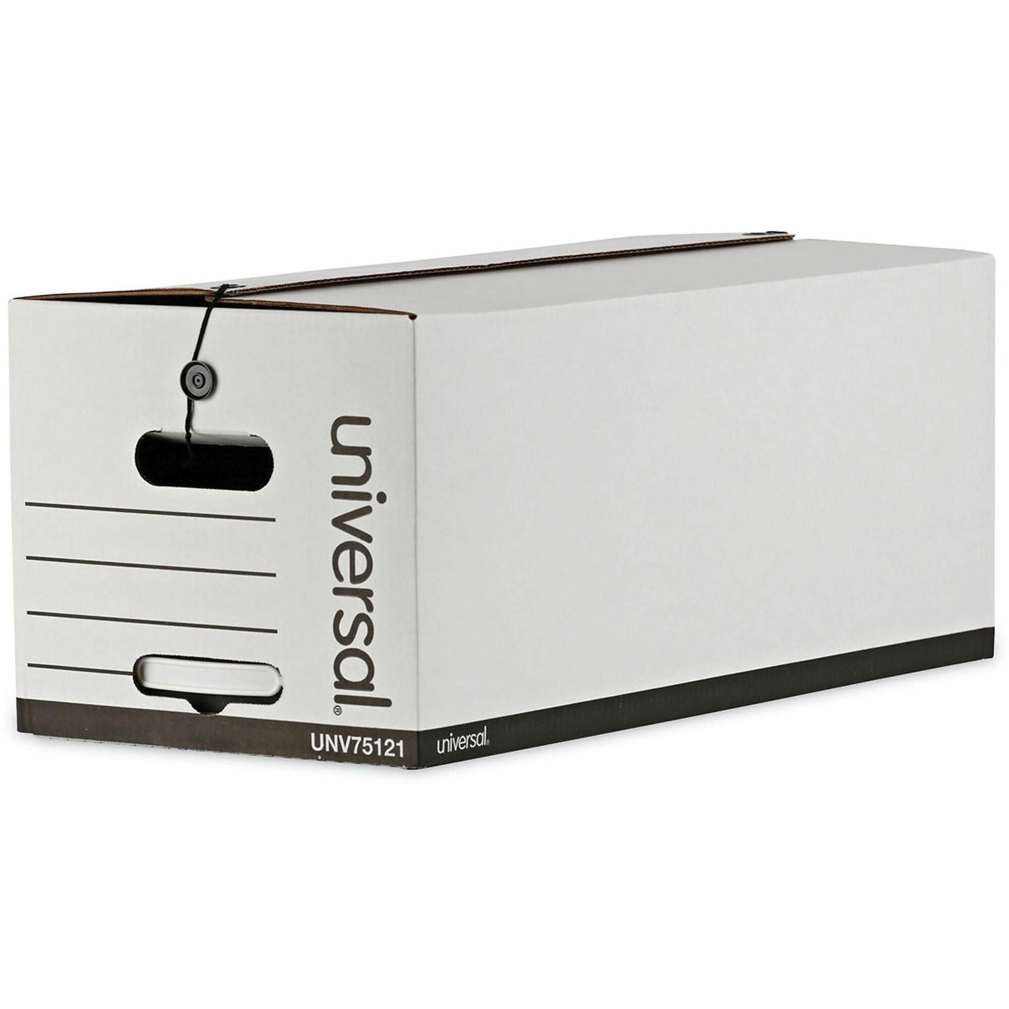 Deluxe Quick Set-up String-and-Button Boxes, Letter Files, White, 12/Carton