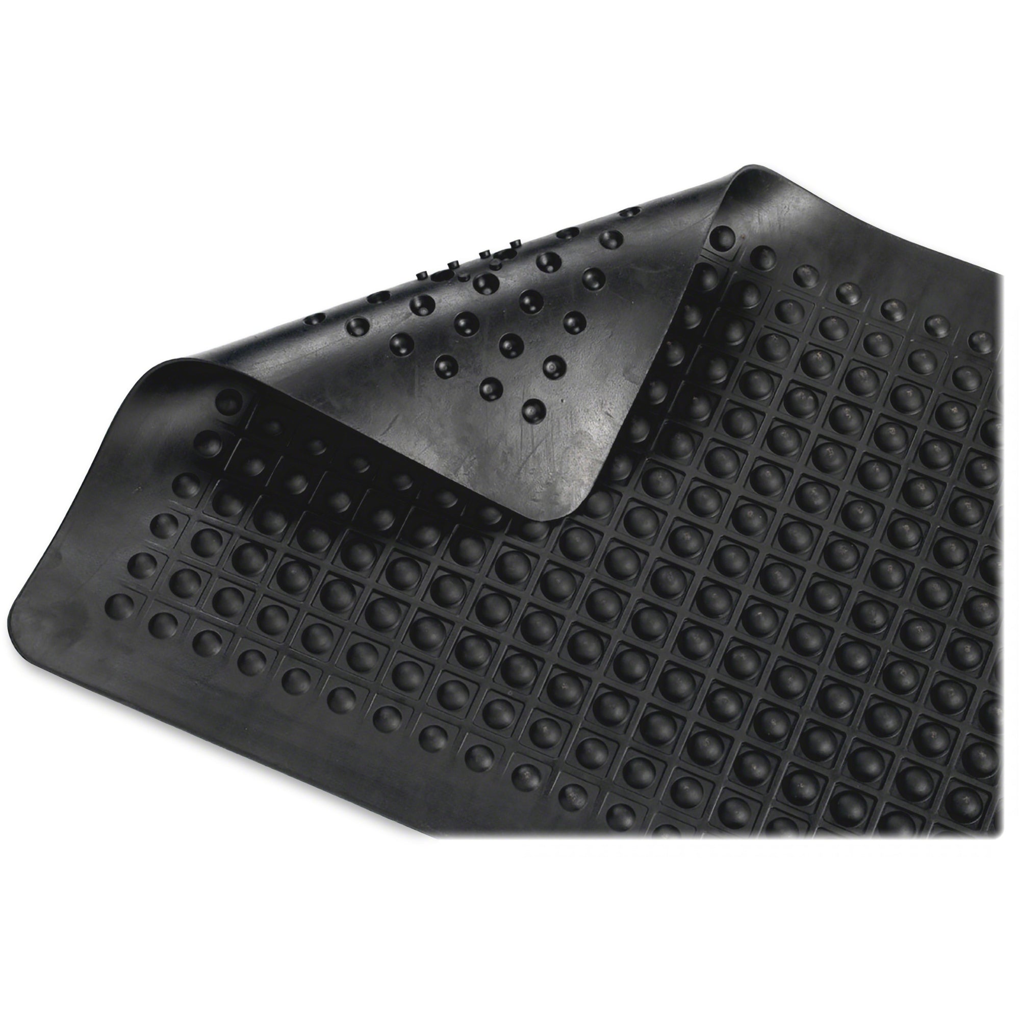Guardian Floor Protection FlexStep Rubber Anti-Fatigue Mat - Indoor - 24" Length x 36" Width x 0.370" Thickness - Polypropylene - Black - 1Each - 