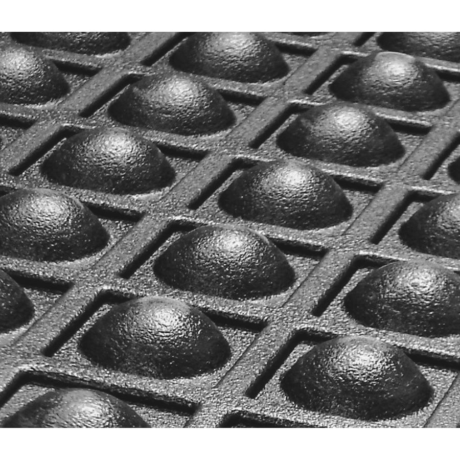 Guardian Floor Protection FlexStep Rubber Anti-Fatigue Mat - Indoor - 24" Length x 36" Width x 0.370" Thickness - Polypropylene - Black - 1Each - 