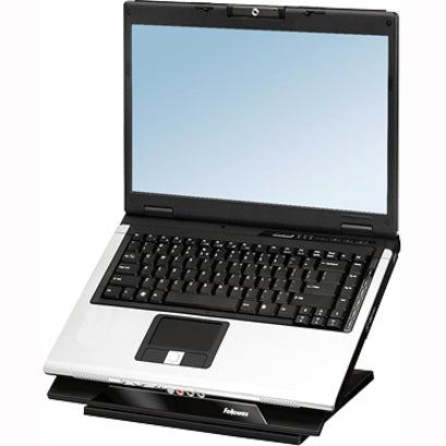 Designer Suites Laptop Riser, 13.19" x 11.19" x 4", Black Pearl, Supports 25 lbs