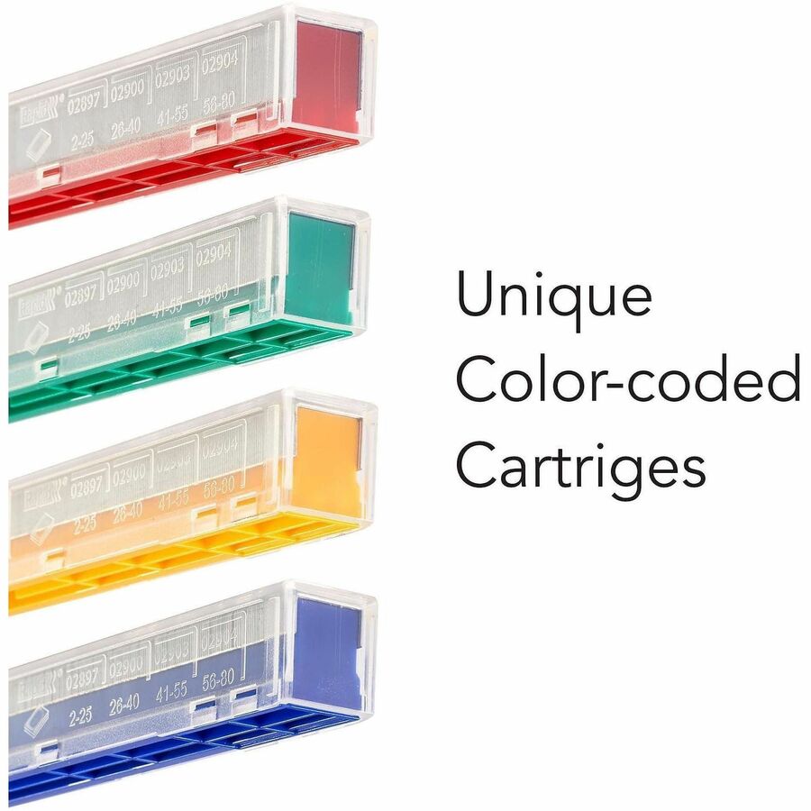 Staple Cartridge, 0.25" Leg, 0.5" Crown, Steel, 210/Cartridge, 5 Cartridges/Pack, 1,050/Pack