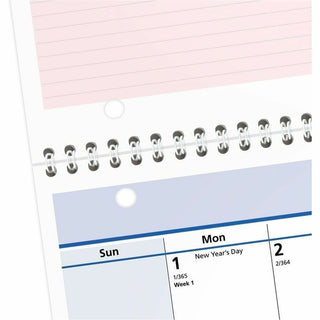 At-A-Glance QuickNotes City of Hope Wall Calendar - Small Size - Julian Dates - Monthly - 12 Month - January 2024 - December 2024 - 1 Month Single Page Layout - 11" x 8" White Sheet - 1.25" x 1.25" Block - Wire Bound - Desktop - Paper - Notepad, Prin - 4