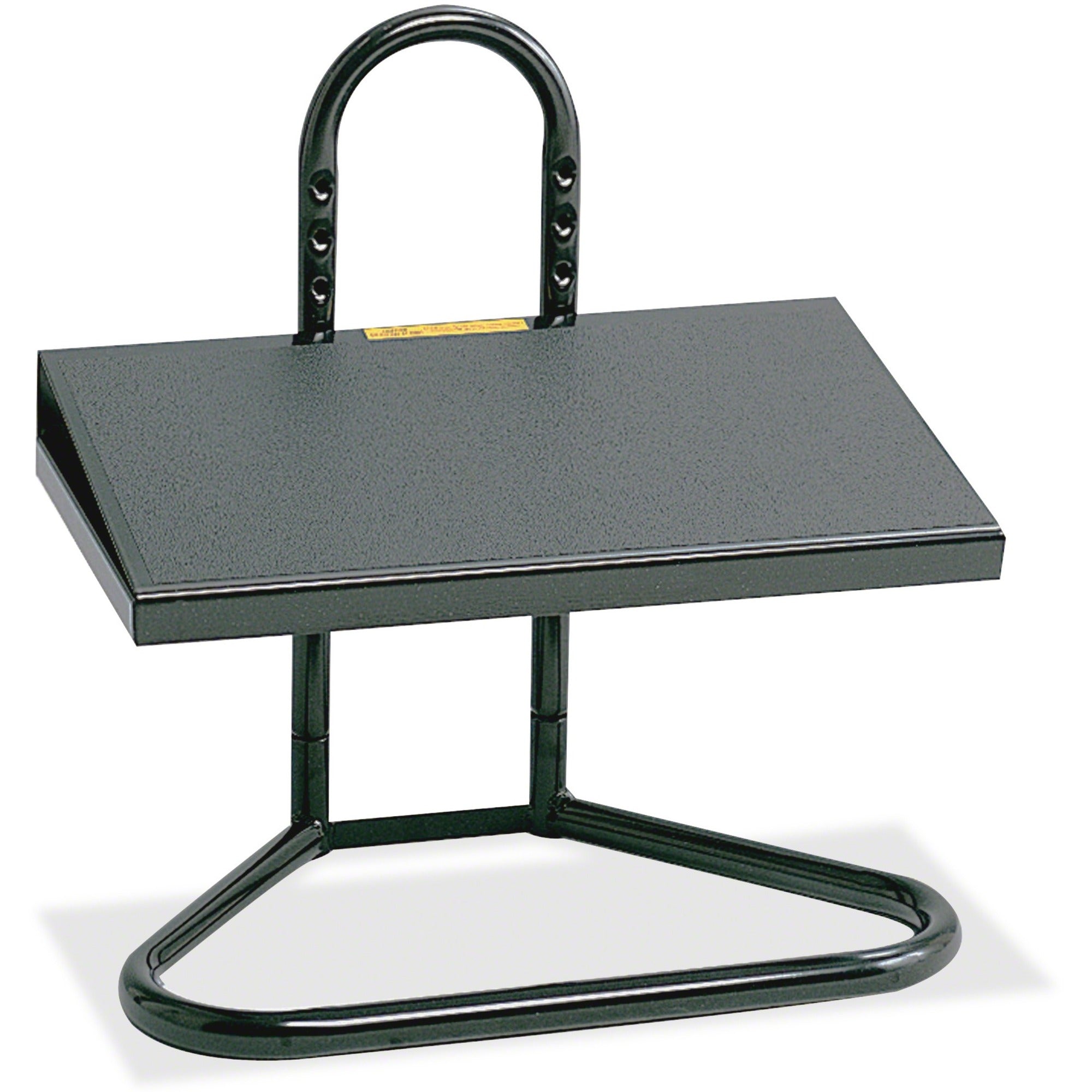 Task Master Adjustable Height Footrest, 20w x 12d x 5.5 to 15h, Black