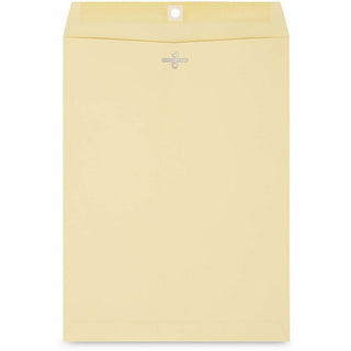 Kraft Clasp Envelope, #10 1/2, Square Flap, Clasp/Gummed Closure, 9 x 12, Brown Kraft, 100/Box