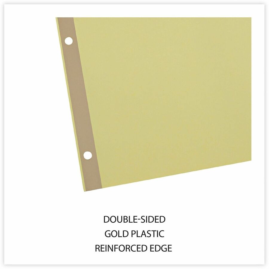Deluxe Extended Insertable Tab Indexes, 8-Tab, 11 x 8.5, Buff, Clear Tabs, 24 Sets