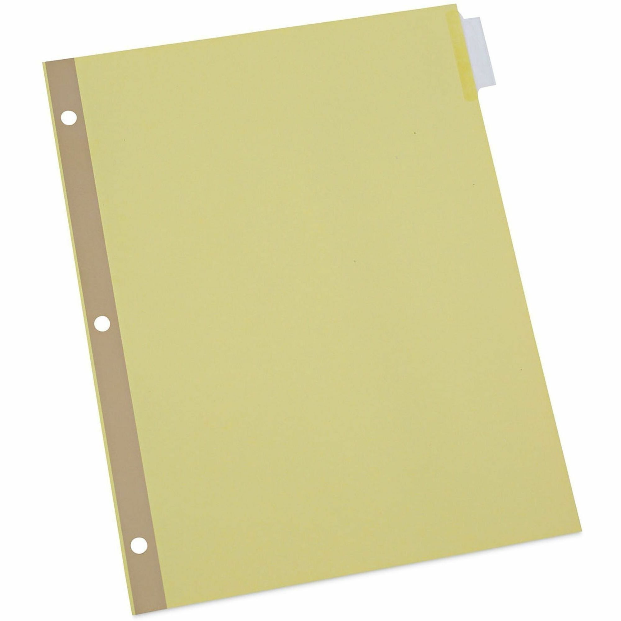 Deluxe Extended Insertable Tab Indexes, 8-Tab, 11 x 8.5, Buff, Clear Tabs, 24 Sets