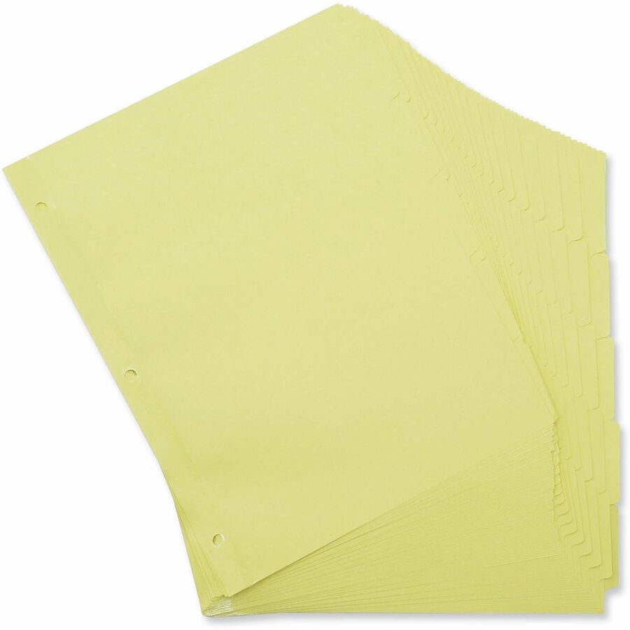 Self-Tab Index Dividers, 5-Tab, 11 x 8.5, Buff, 36 Sets